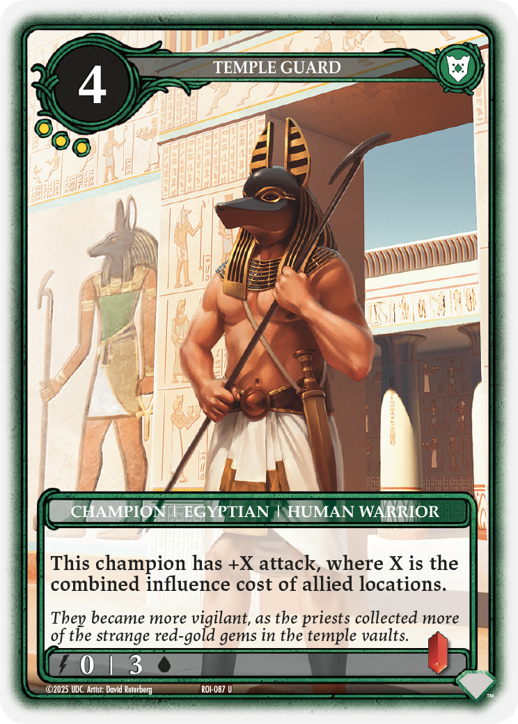 Temple Guard Rune Wizard Upper Deck